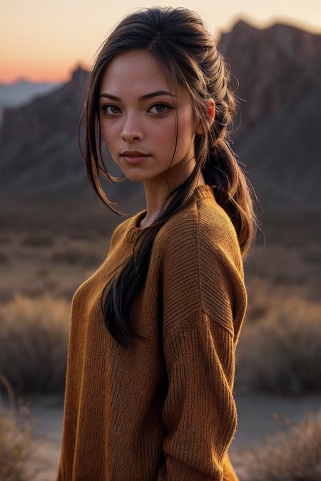 00002-00342-perfect cinematic shoot of a beautiful woman (EPKr1st1nKr3uk-420_.99), a woman standing at a High desert mesa, perfect high pony-0000.png
